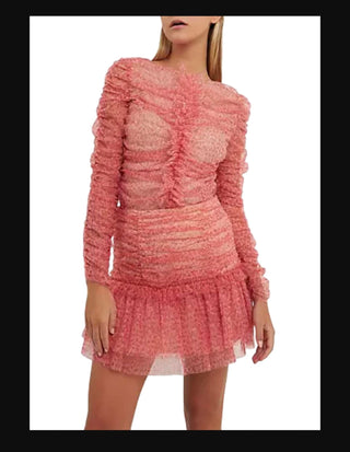 Endless Rose - Floral Tulle Long Sleeve Top