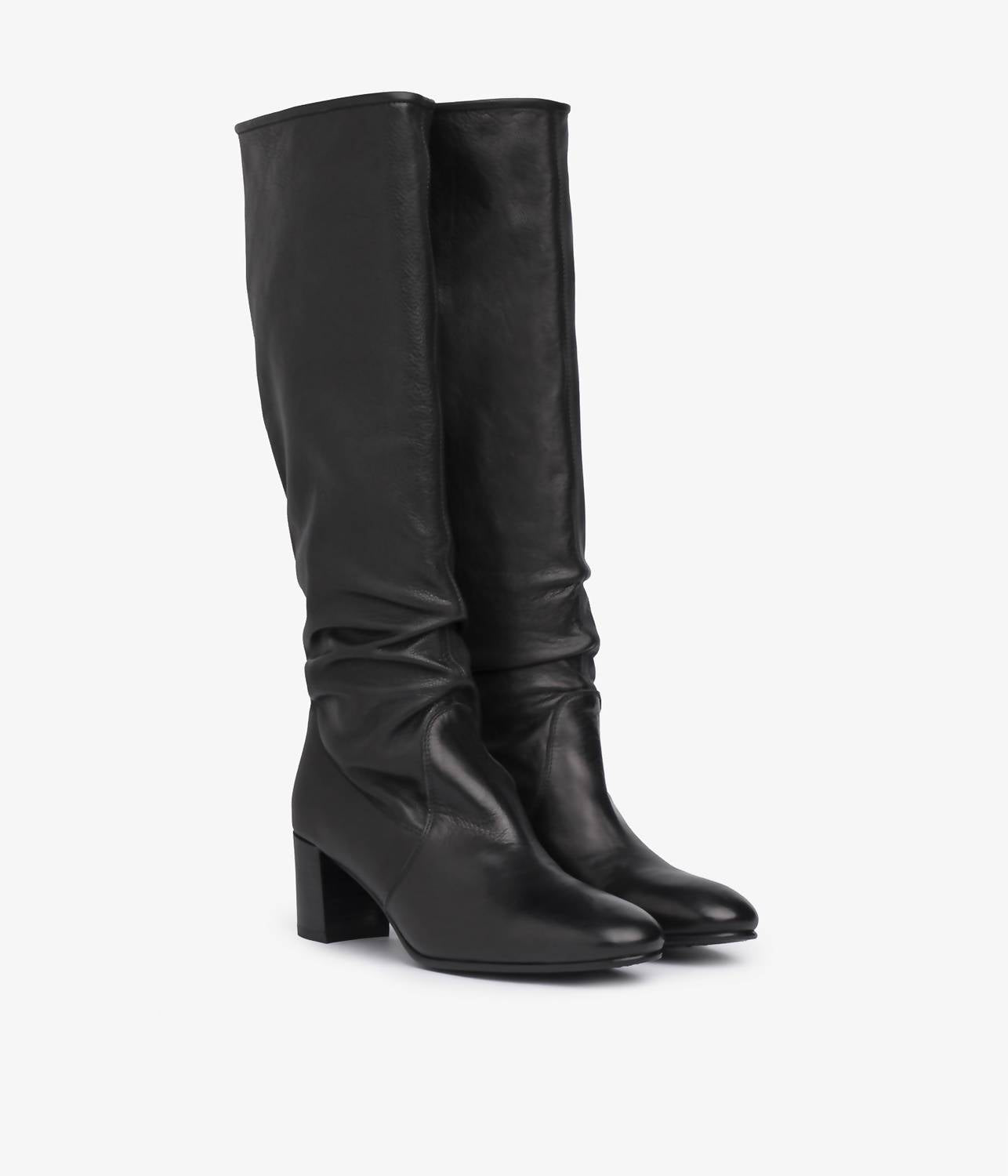 Pedro Garcia - Xantia Tall Midi Slouch Leather Boots
