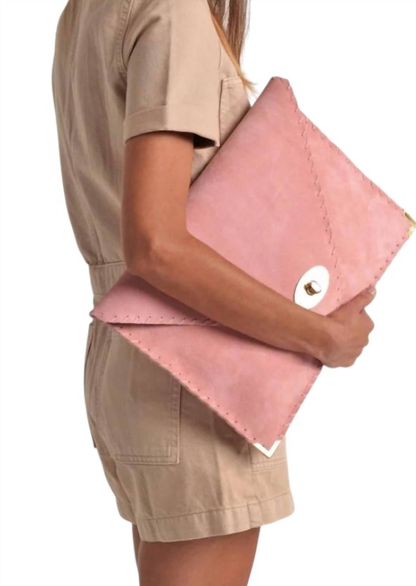 Ana Koutsi - Women's Large Suede Clutch
