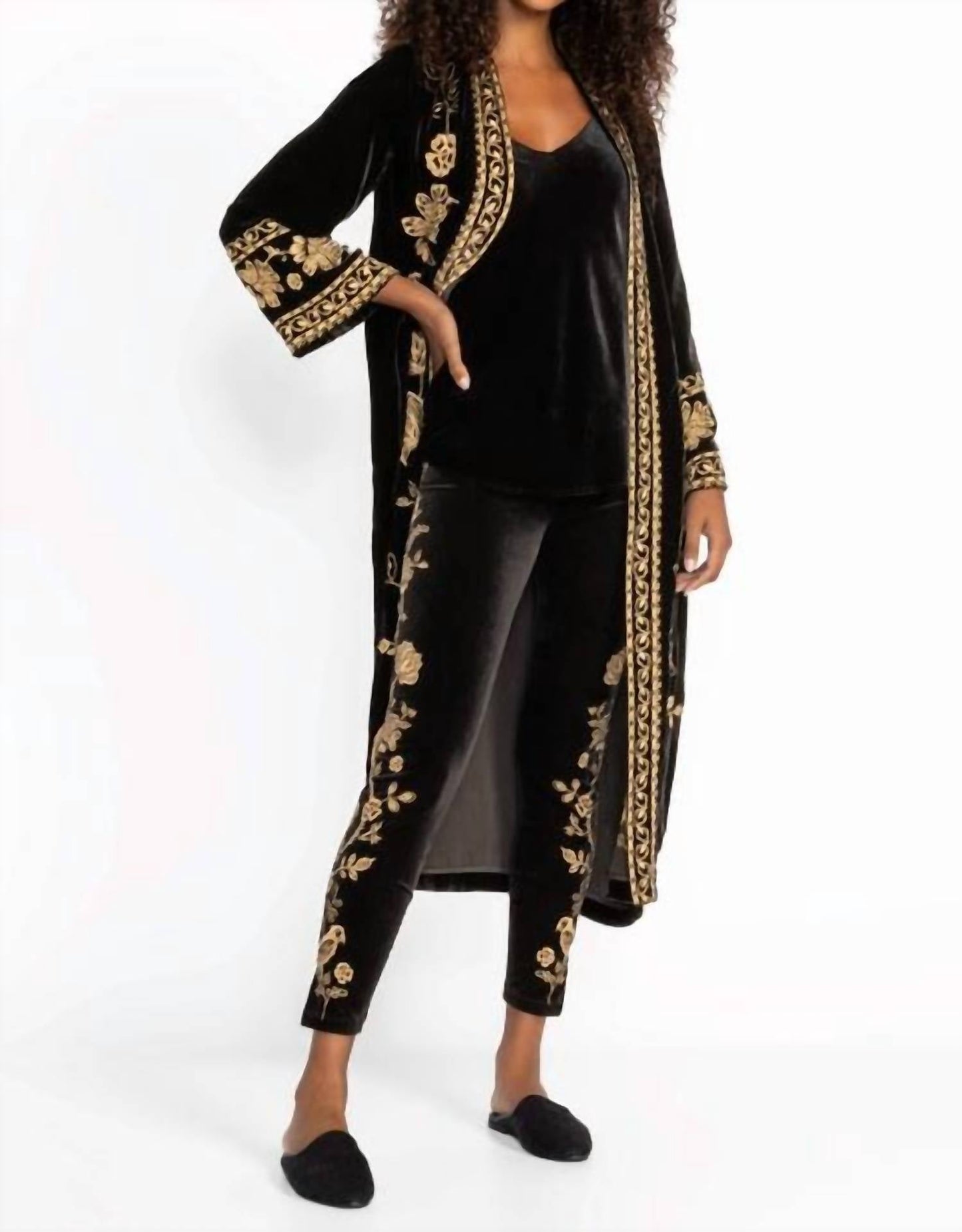 Johnny Was - STRETCH VELVET LEGGING NYOMI