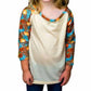 Prissy Jane - Girl's Pumpkin Raglan Top