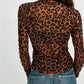 Free People - Charlie Leopard Printed Mesh Top