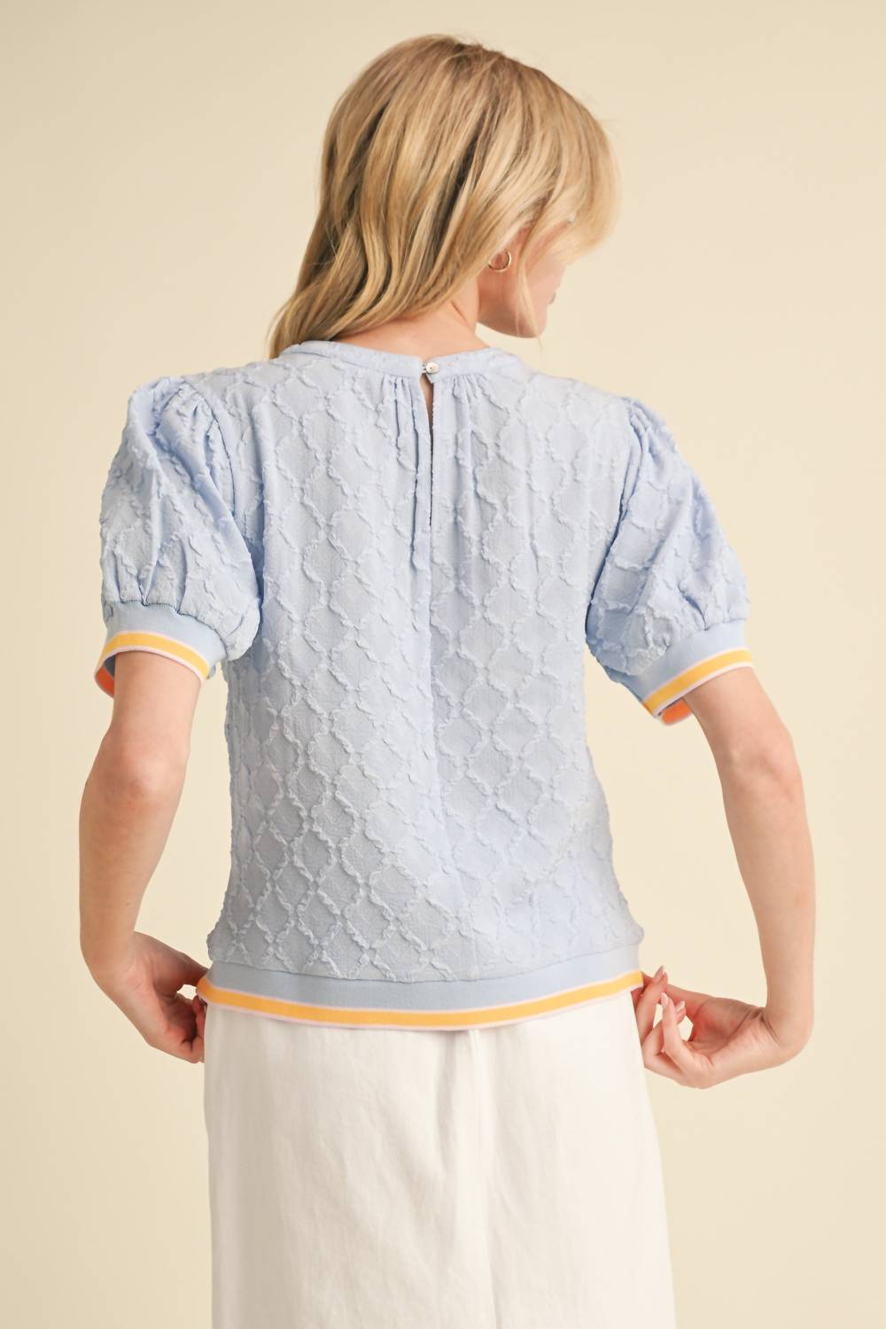 Jodifl - Nina Textured Puff Sleeve Top