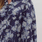 Entro - Ruffled Neck Floral Top