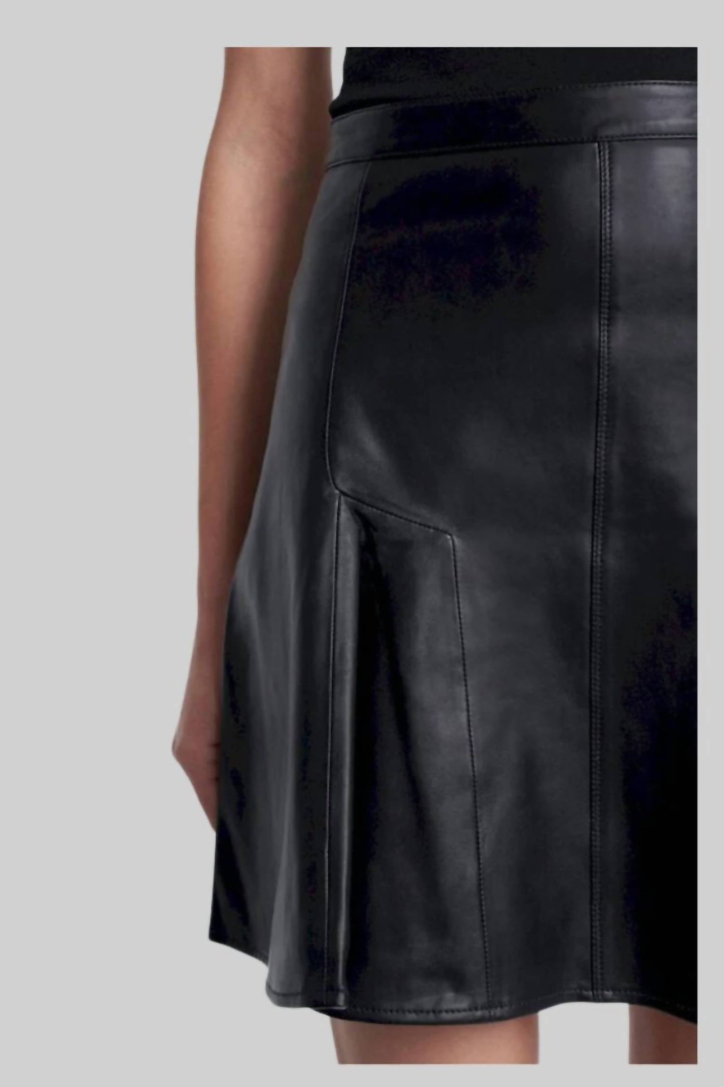 7 For All Mankind - Leather Mini Skirt