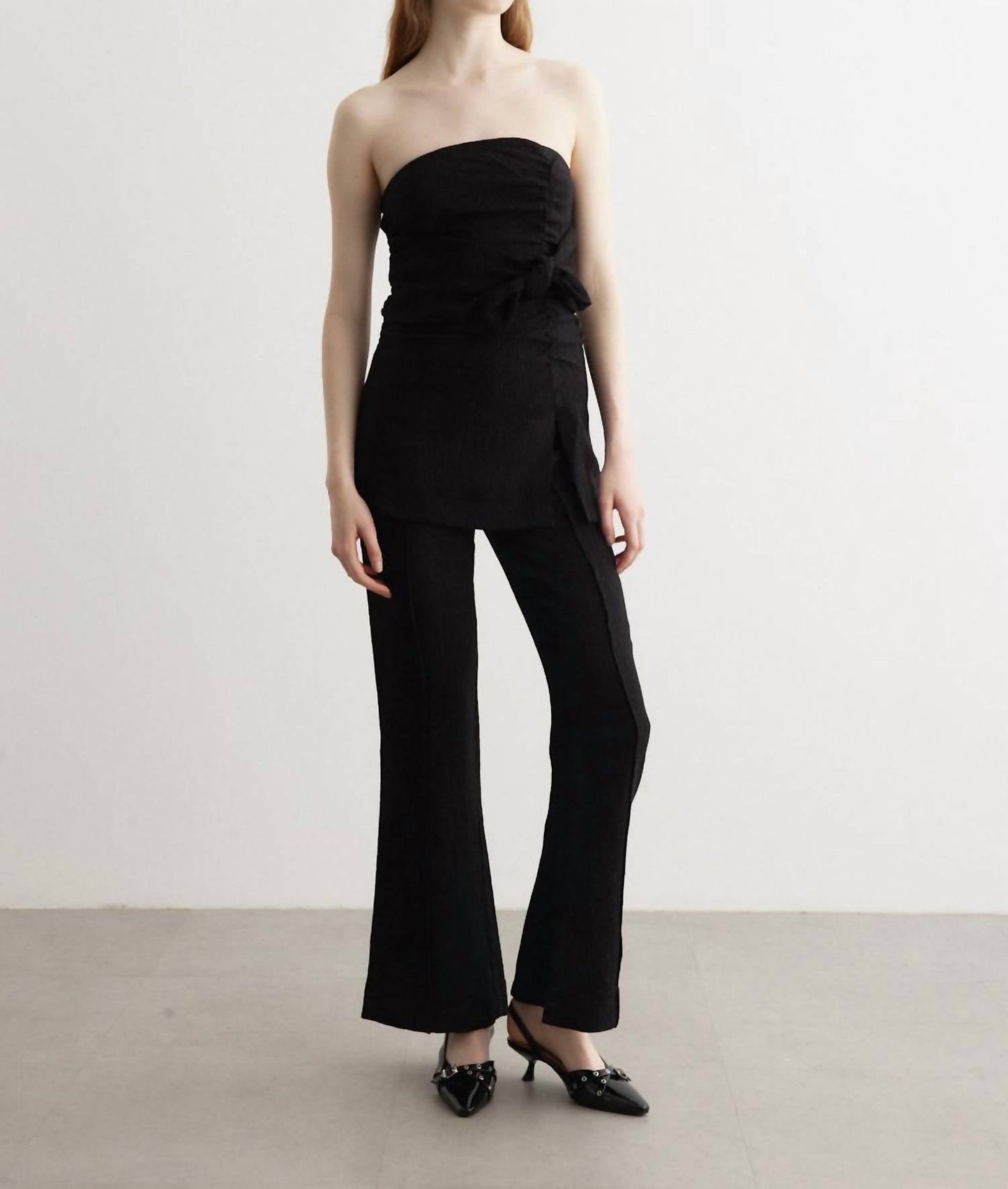 Ganni - Viscose Stretch Crepe Flared Pants