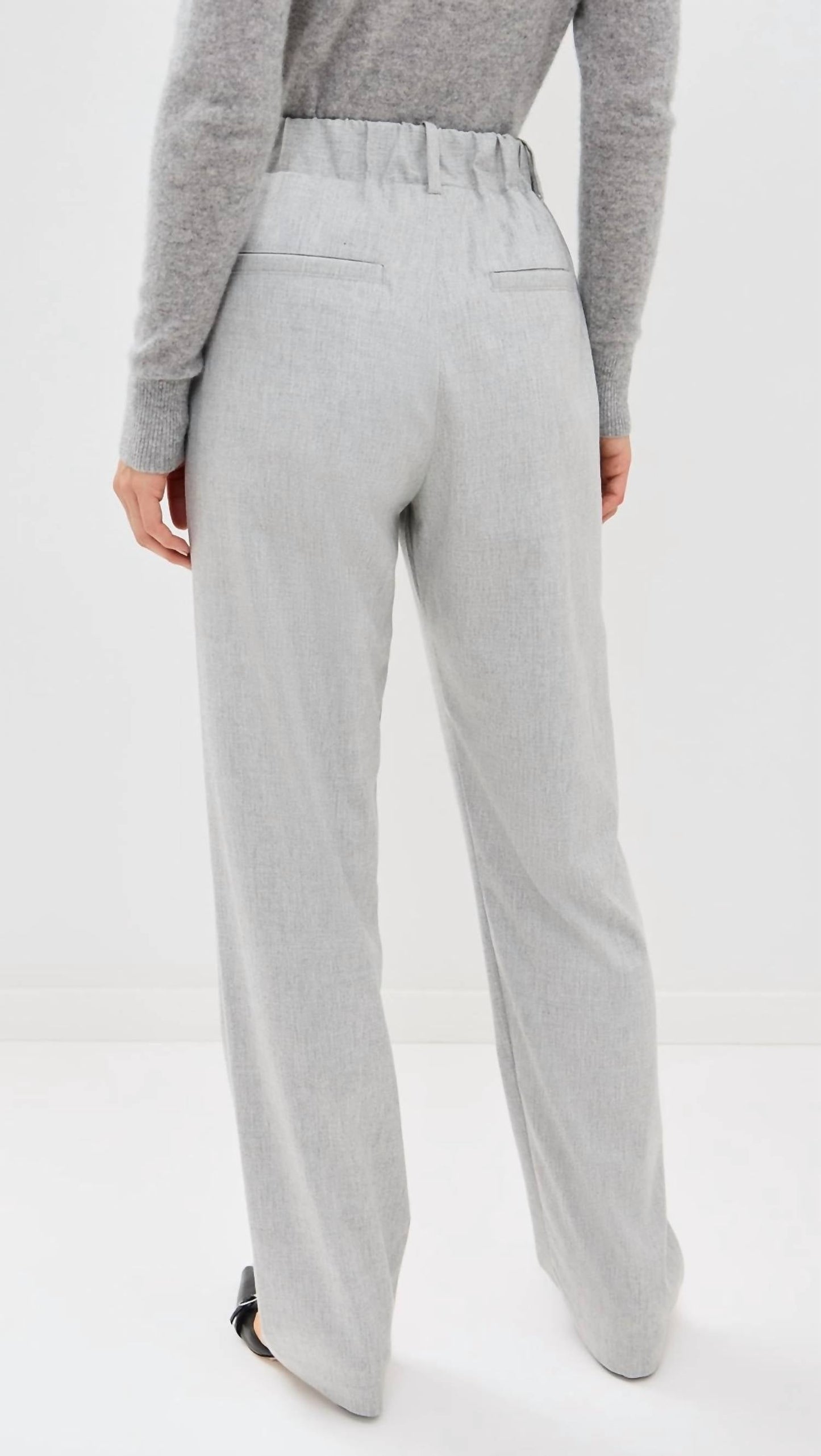 Enza Costa - Wool Suiting Pull On Trouser