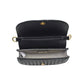 Urban Expressions - Alise Woven Vegan Leather Saddle Crossbody