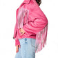 Buddylove - Skylar Fringe Faux Fur Jacket