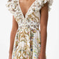 Camilla - Tiered Maxi Dress With Neck Frill