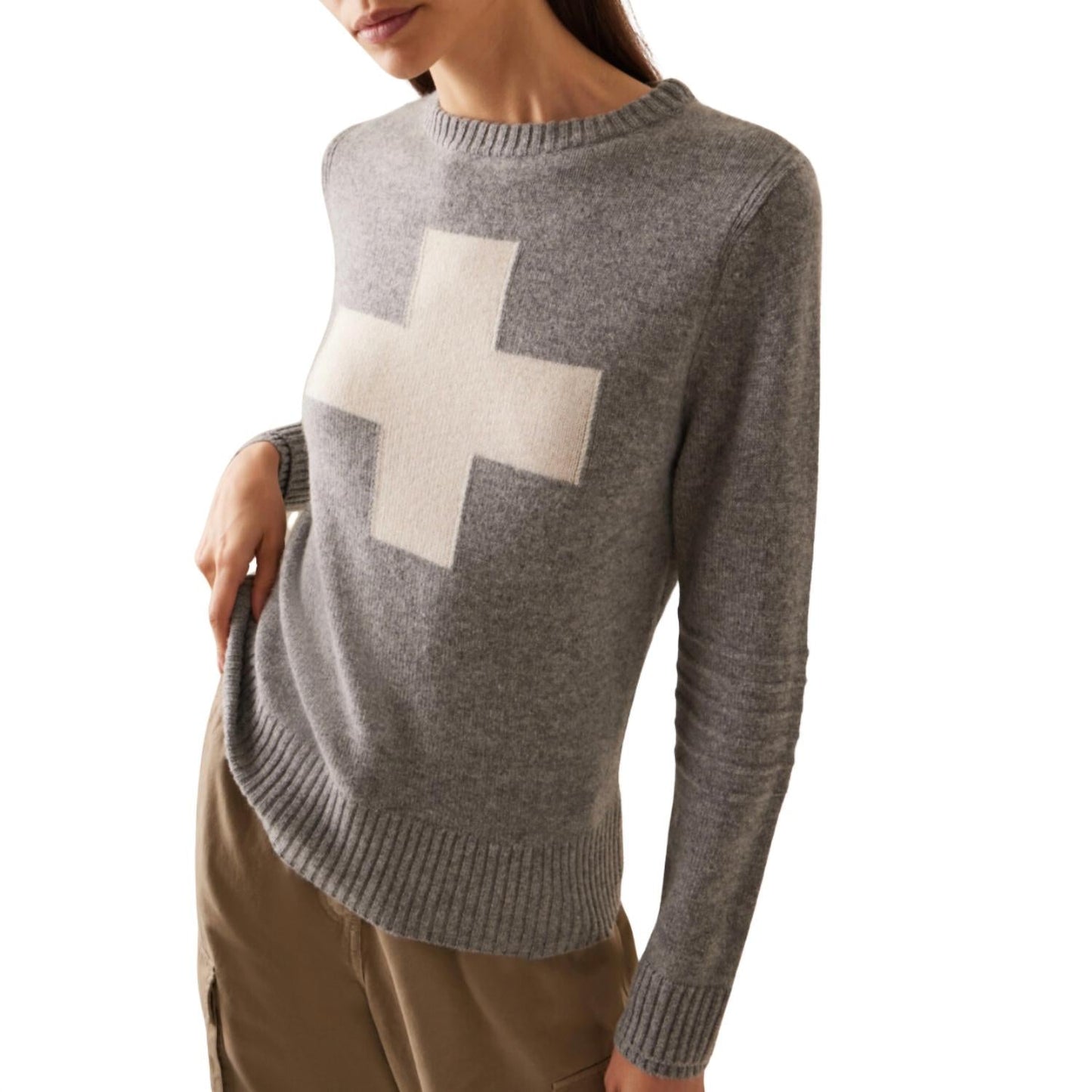 Alps And Meters - Original Cashmere Ski Race Knit Patrol Sweater