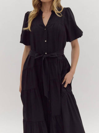 Entro - Better Because Of You Button Down Maxi Dress