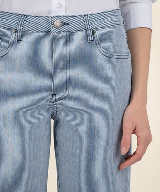 Kut From The Kloth - Fay High Rise Straight Leg Rolled Cuff Jeans