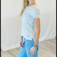 Erin Gray - Short Sleeve Jeans Crewneck Tee