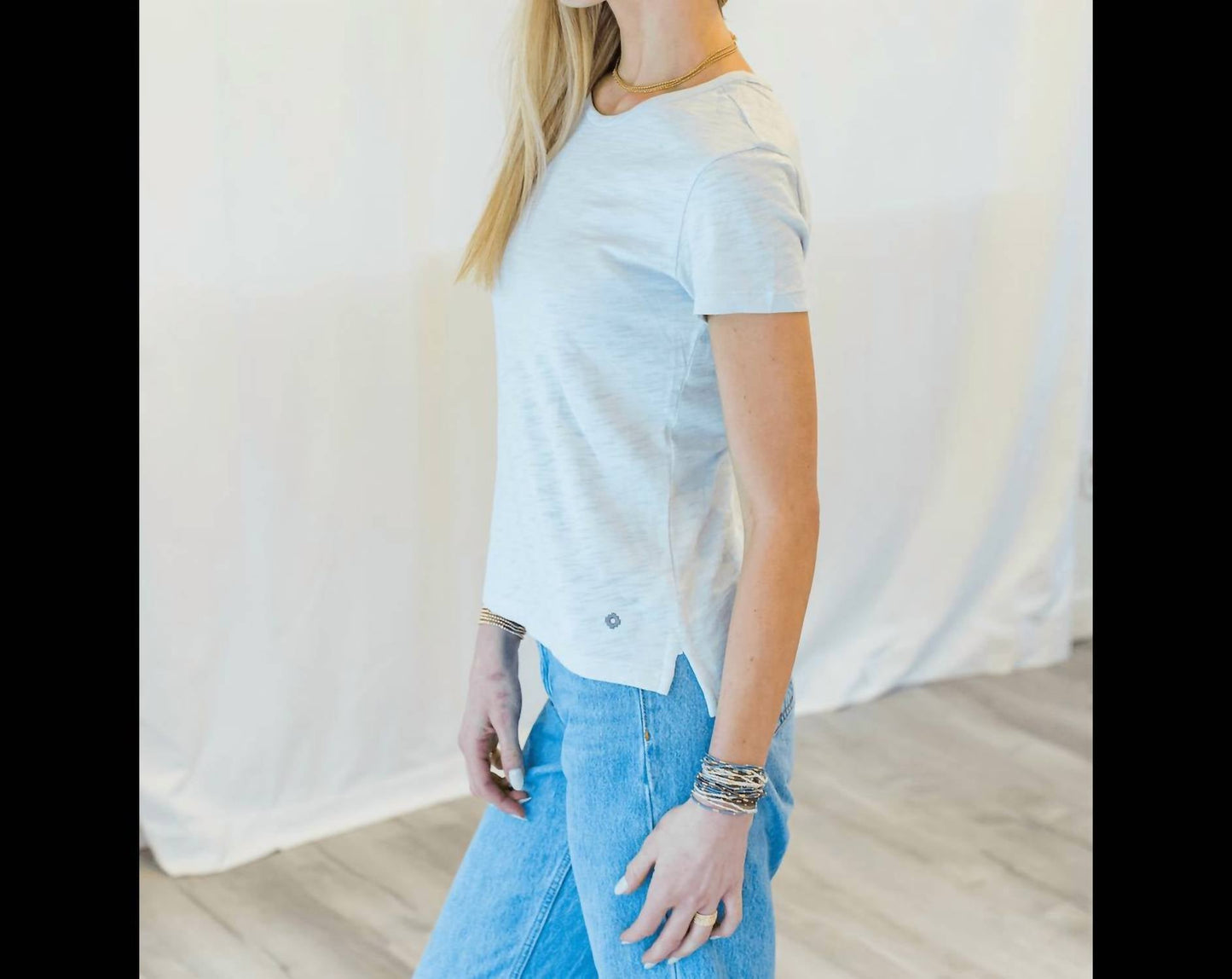 Erin Gray - Short Sleeve Jeans Crewneck Tee