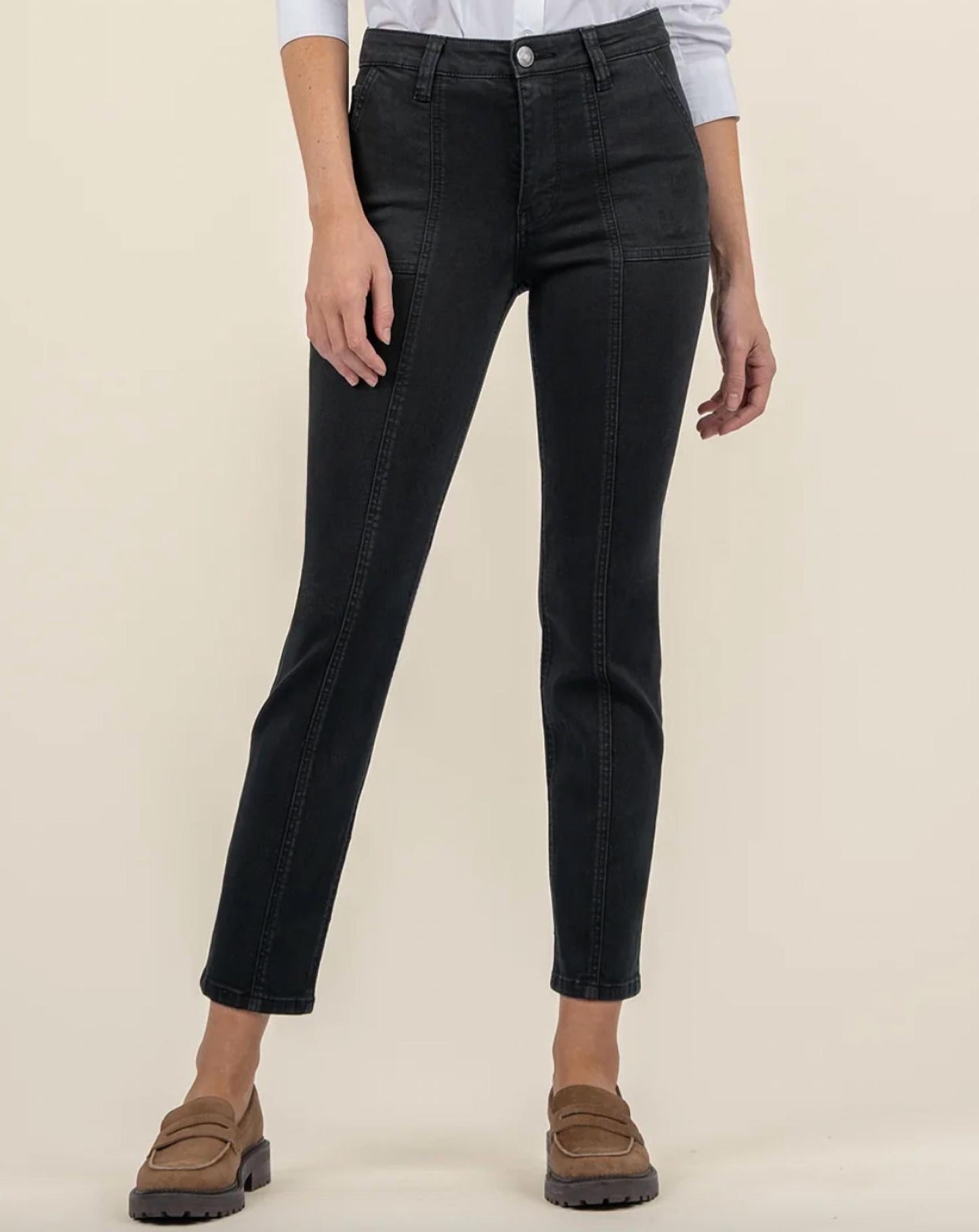 Kut From The Kloth - Reese High Rise Ankle Straight Leg Jeans
