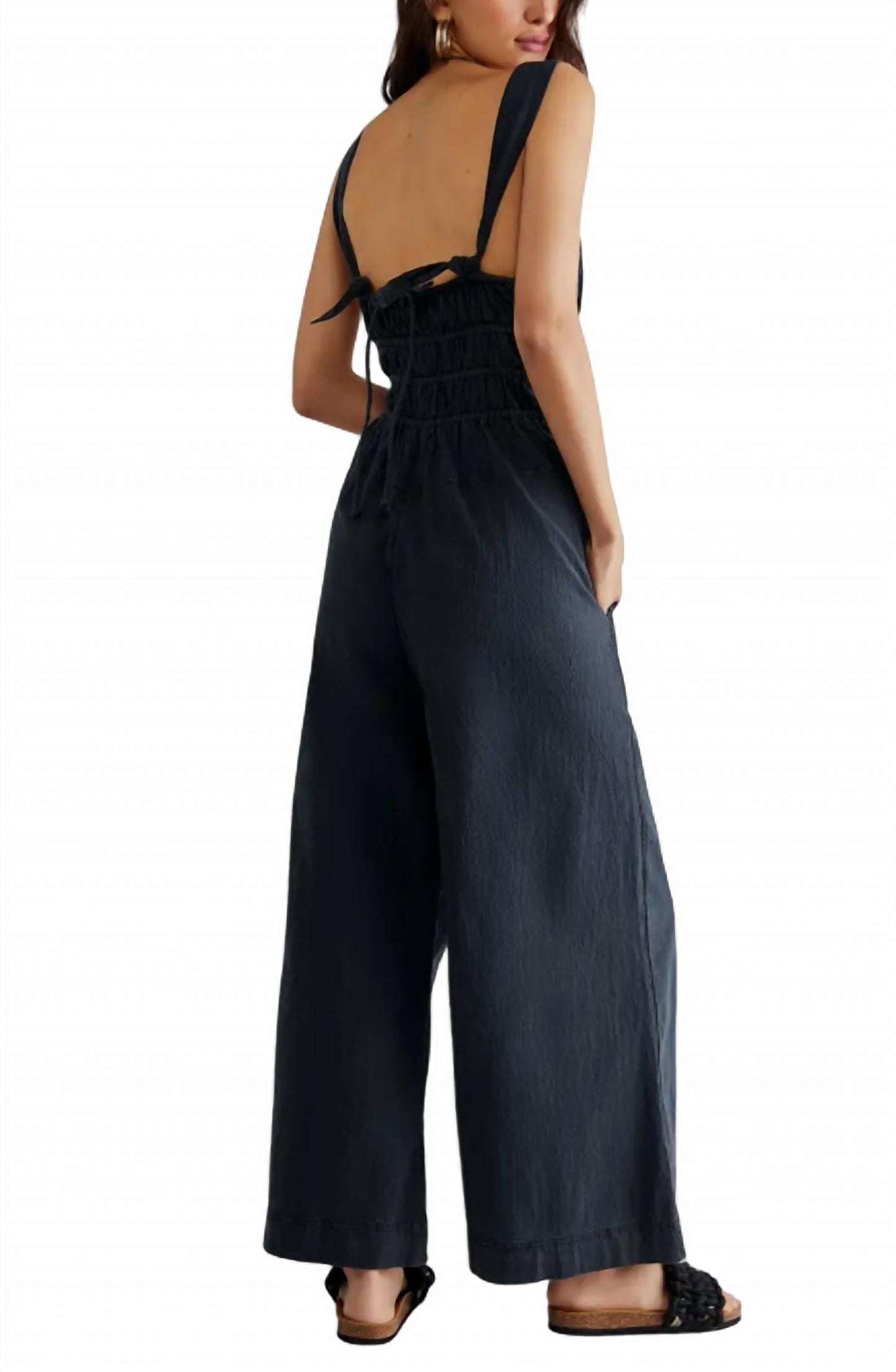 Free People - After All Ruched Wide Leg Jumpsuit