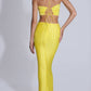 L'Idee - Limone Pencil Skirt And Halter Top Set