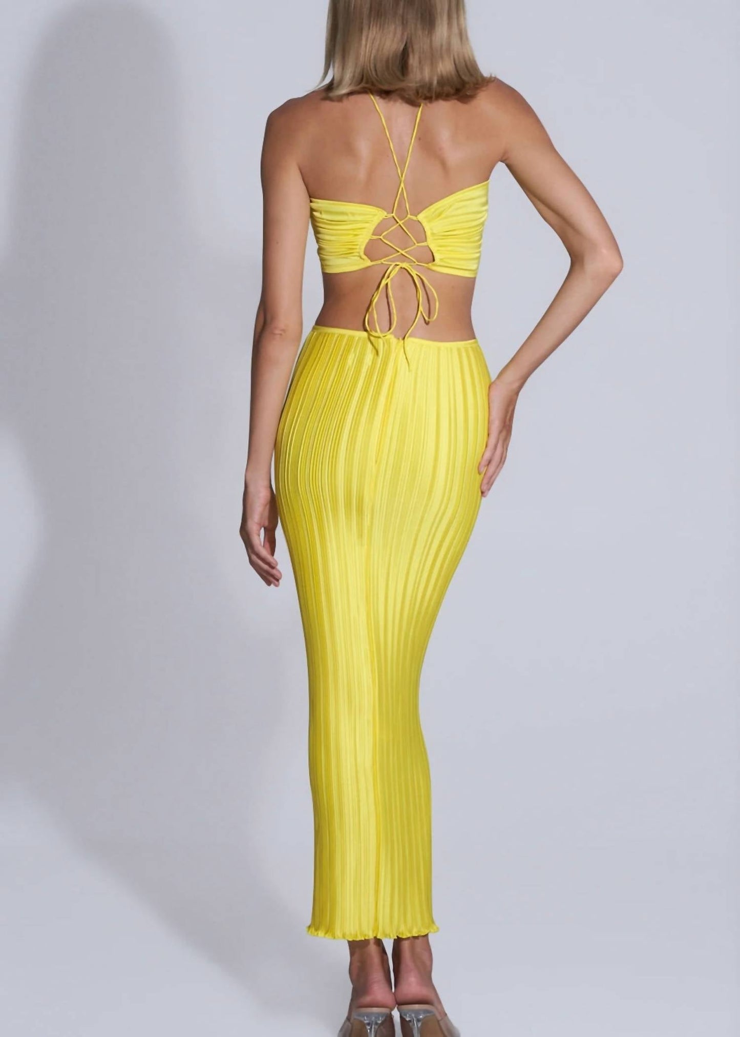 L'Idee - Limone Pencil Skirt And Halter Top Set