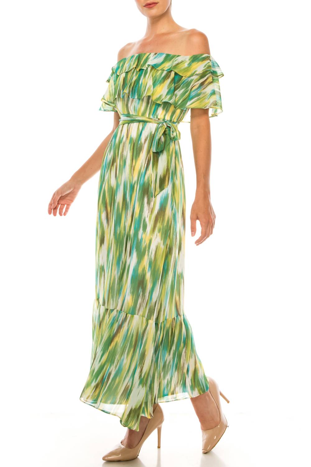 Donna Morgan - Multi Print Midi Dress