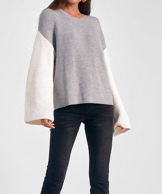 Elan - Colorblock Crewneck Sweater