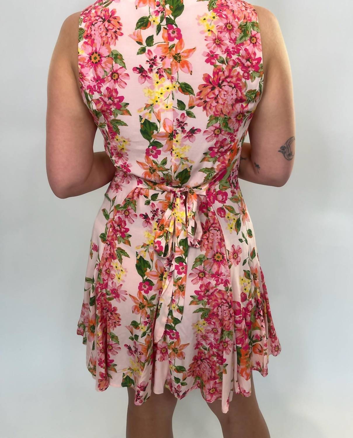 Olivaceous - Floral Mini Dress