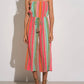 Elan - Neon Multi Strapless Jumper
