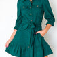 Entro - Corduroy Belted Dress