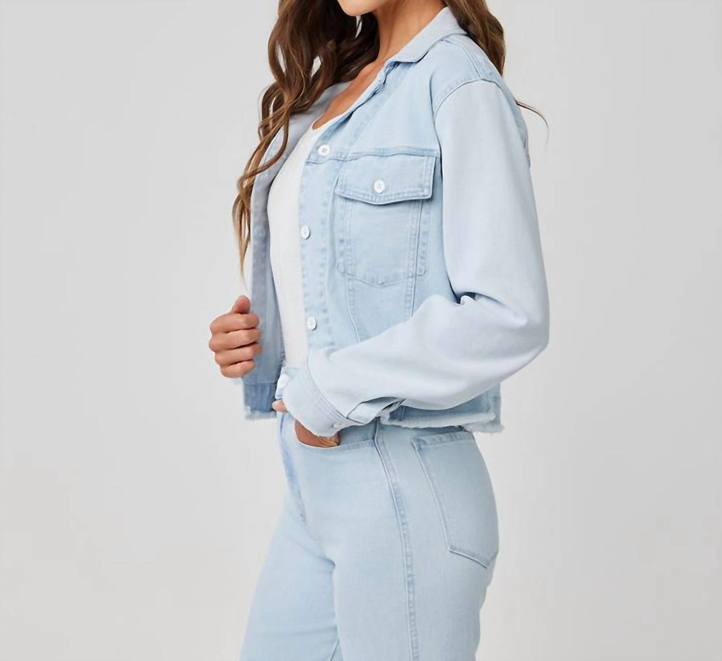 Bella Dahl - Coco Frayed Edge Denim Jacket