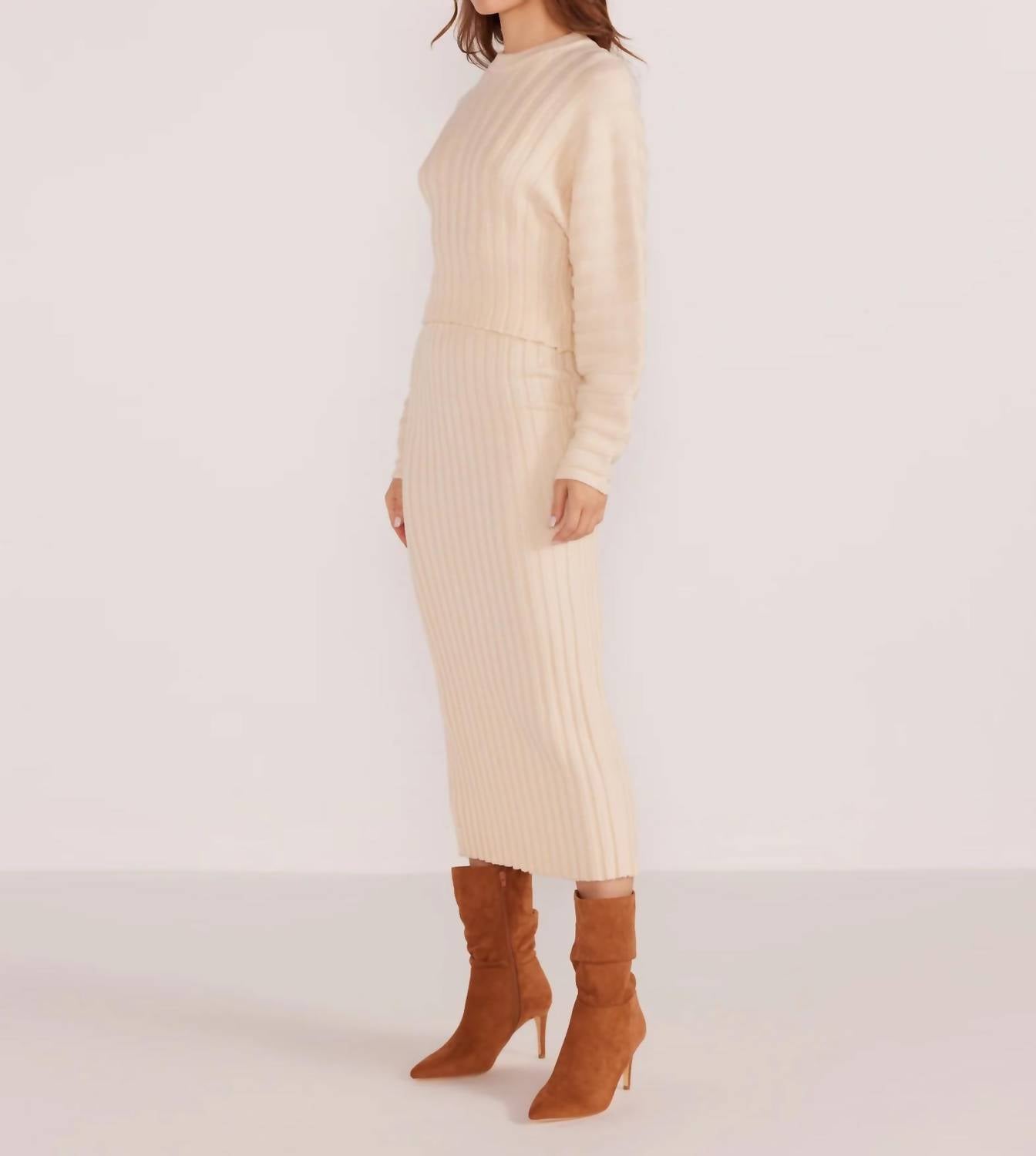 Minkpink - Layla Ribbed Skirt