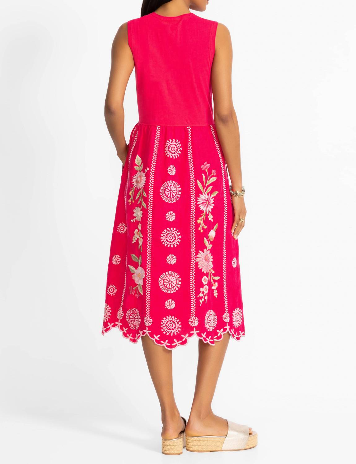 Johnny Was - DELLA MIXED MEDIA TANK DRESS
