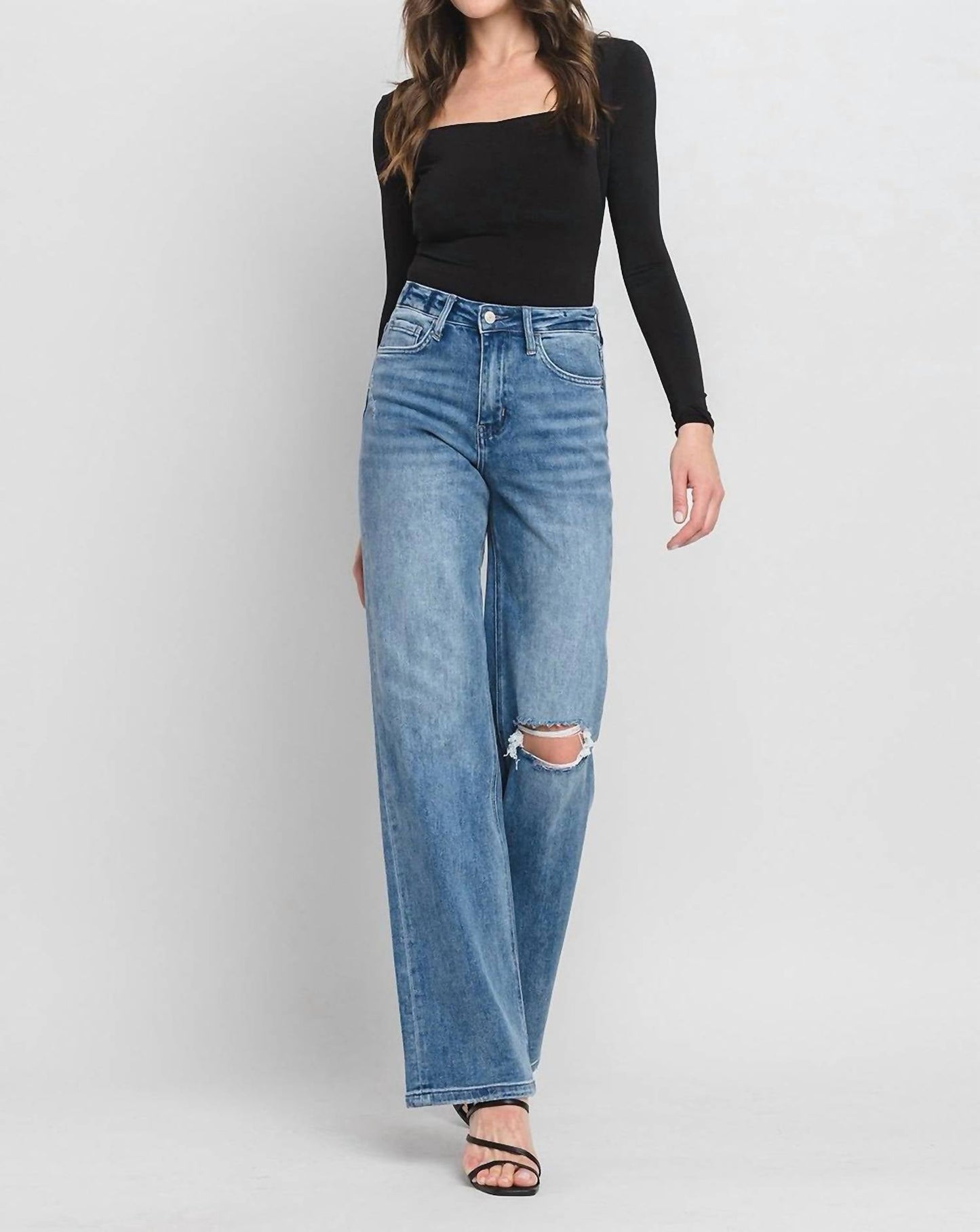 Risen - 90's Vintage Flare High Rise Jeans
