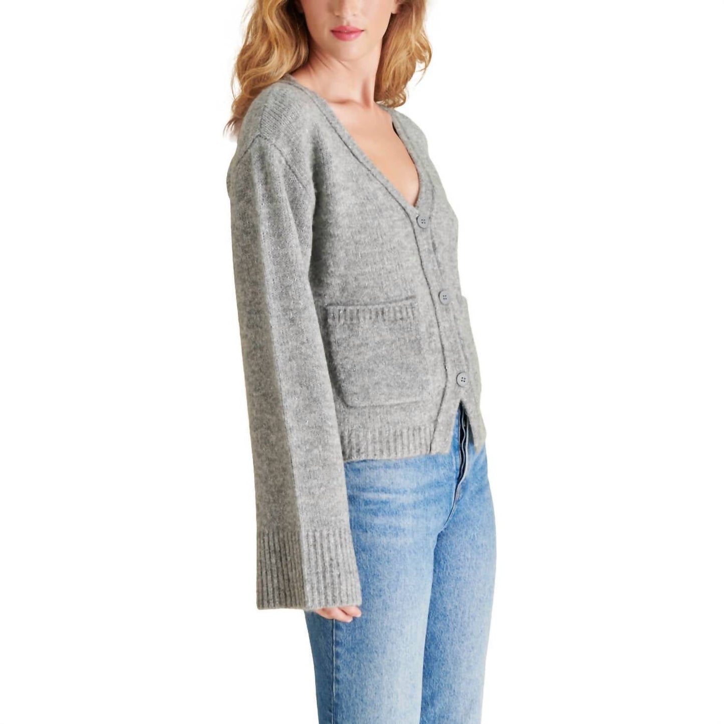Steve Madden - Odelia V-Neck Button Down Cardigan