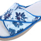 Isotoner - Women's Cotton Floral Keilly Slide With Enhanced Heel Cushion