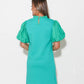 Thml - Poplin Sleeve Textured Mini Dress