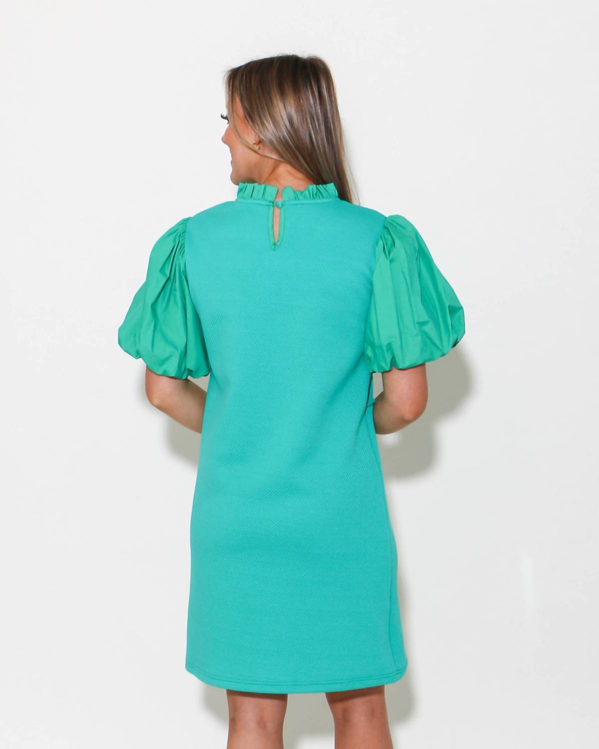 Thml - Poplin Sleeve Textured Mini Dress