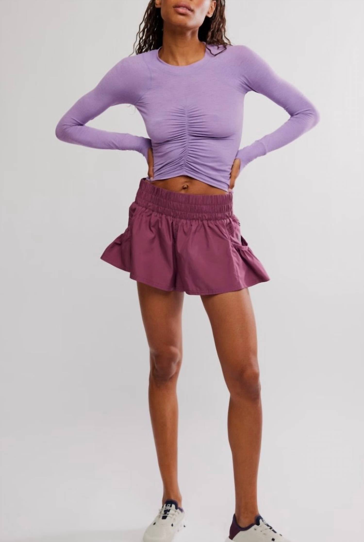 Free People - Tempo Ruched Long Sleeve Tee