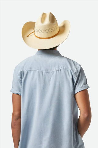 Brixton - Unisex Laredo Panama Straw Cowboy Hat