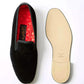 Bowhill & Elliott - Men's Velvet Plain Albert Slipper