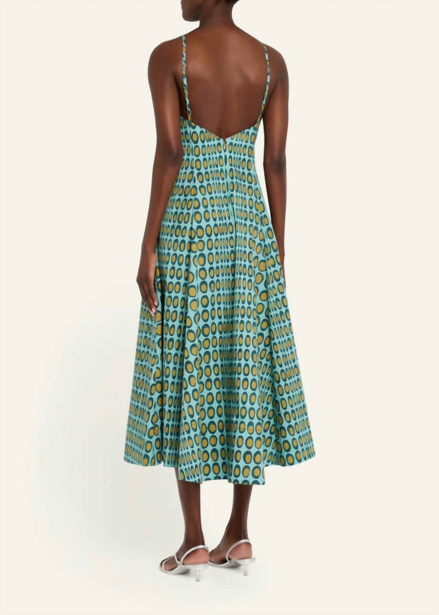 Christopher John Rogers - Wiggle Dot V-neck Midi Dress