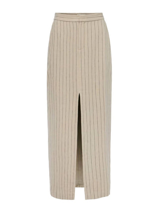 L'Agence - Maceline Pinstriped Maxi Skirt