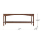 Rustic Brown Wood Coffee Table with Turned Spiral Legs and Lower Shelf