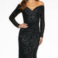 Ashleylauren - Off The Shoulder Sequin Gown