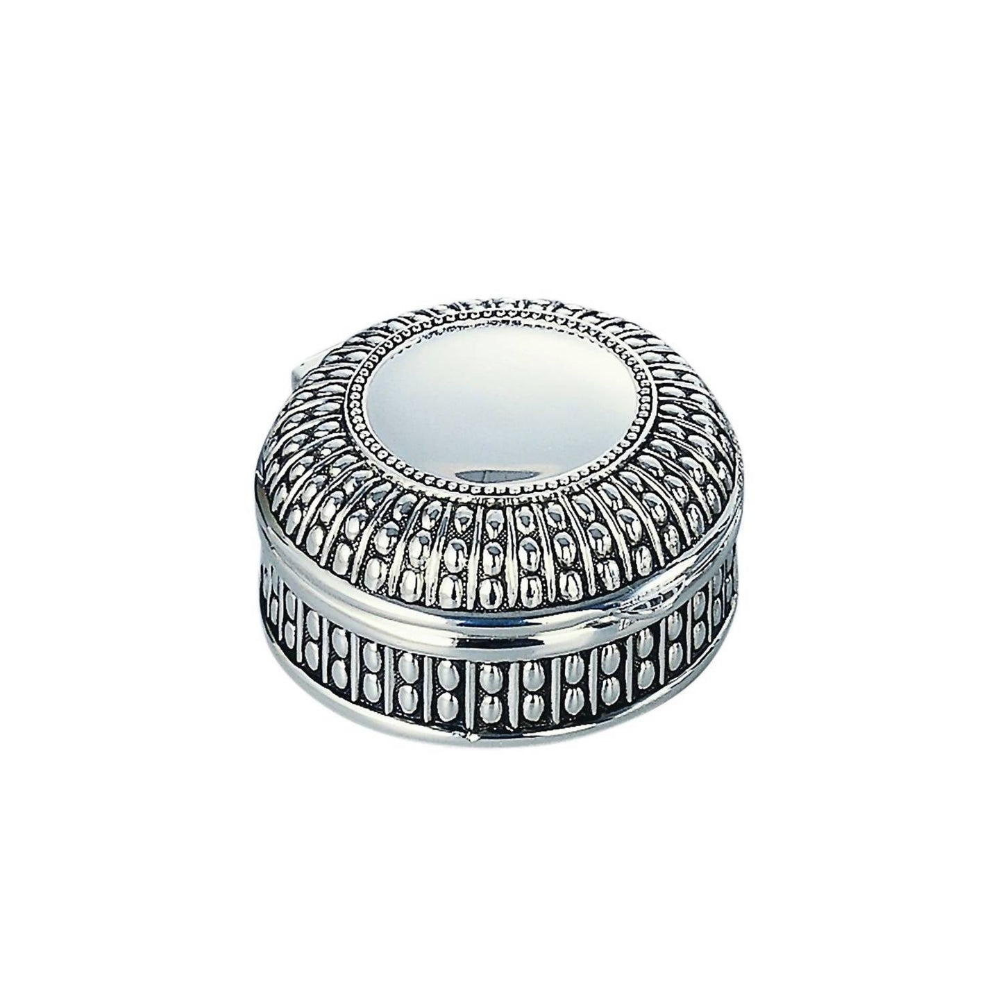 Creative Gifts International - Round Antique-Style Box with Beaded Detail