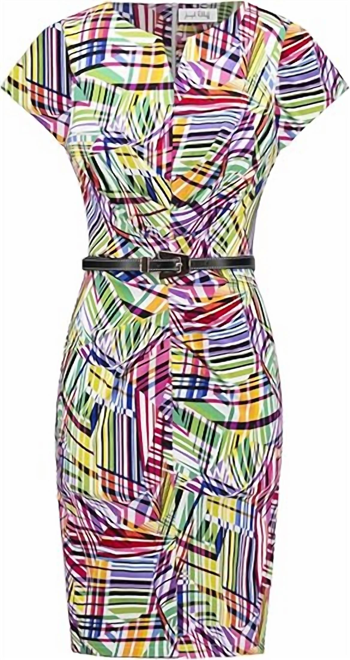 Joseph Ribkoff - Millennium Abstract Print Sheath Dress