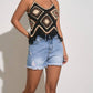 Elan - Hamsa Crochet V-neck Tank Top