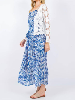 Paparazzi - Crochet Floral Pattern Crop Cardigan