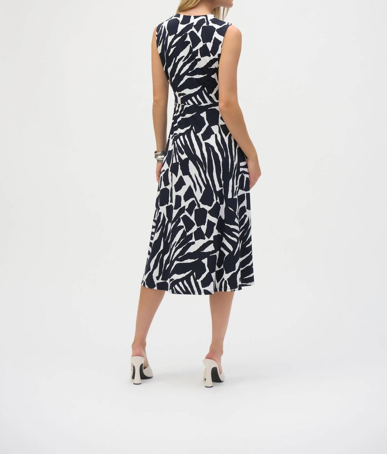 Joseph Ribkoff - Abstract Print High Low Dress