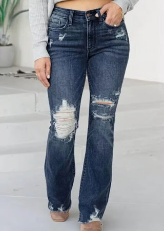 Judy Blue - Midrise High Contrast Slim Bootcut Jean