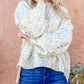 And The Why - Leopard Printed Balloon Sleeve Pullover Sweater